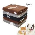 Puppy warme print fleece gooi deken 5 pack